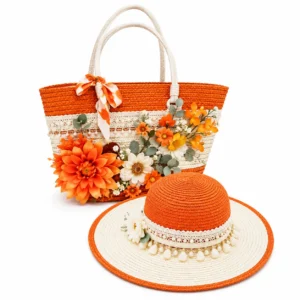 The Lauderdale Beach Bag and Hat Set of 2